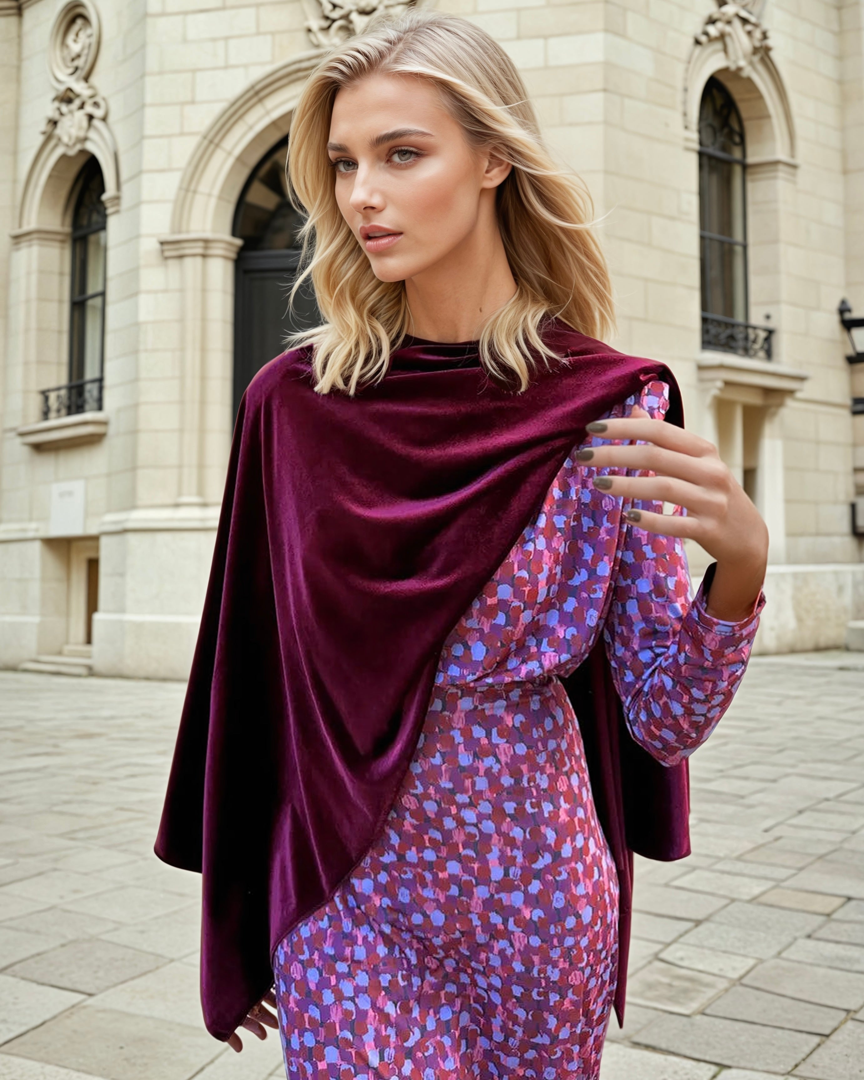 Capa Multiposición Terciopelo