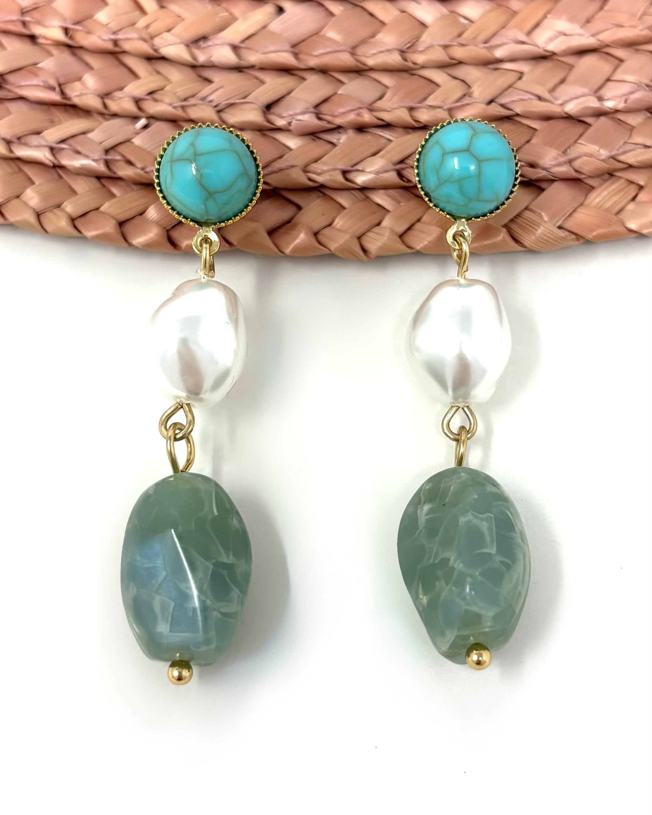 Pendientes Damasco