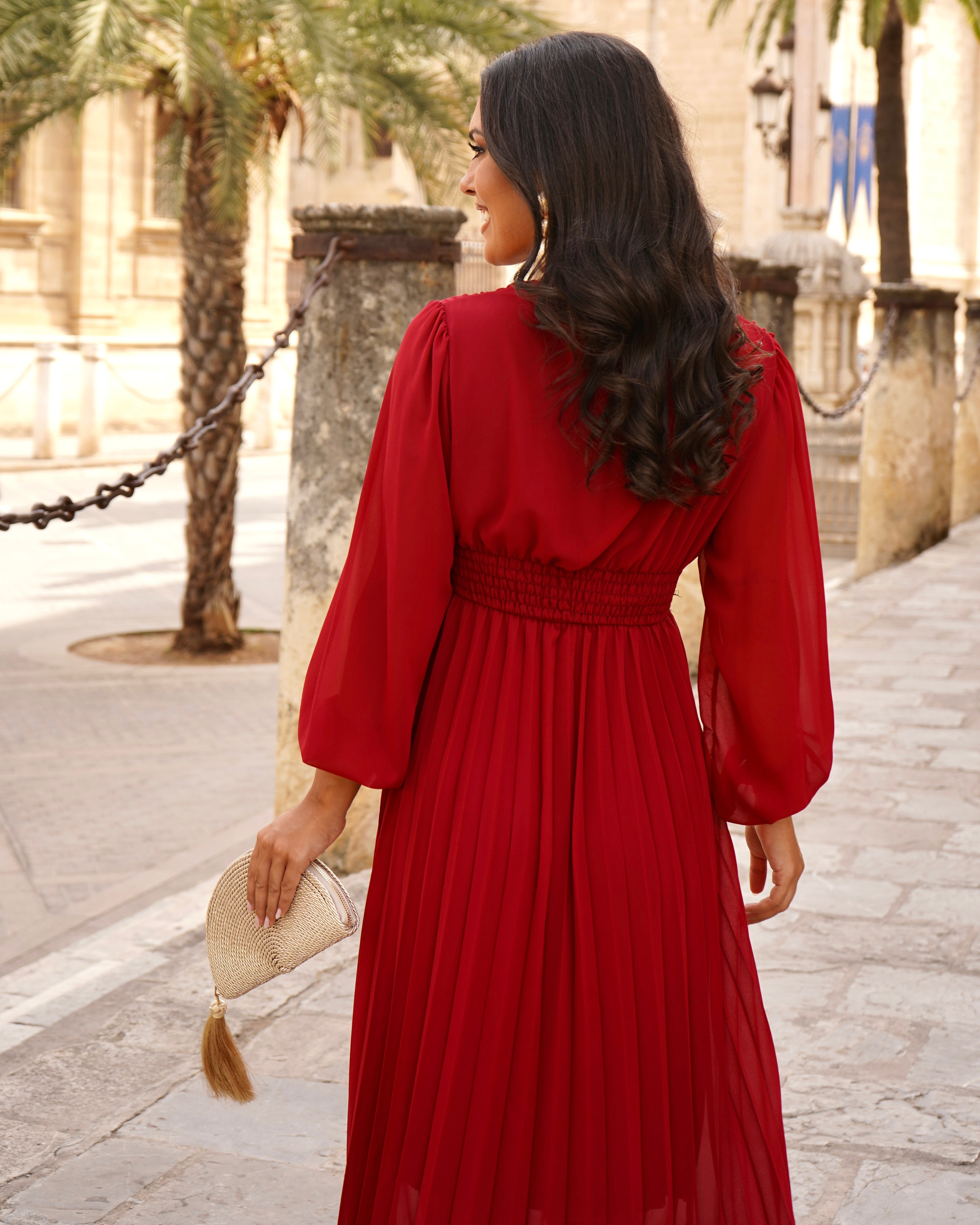 Vestido Toledo Rojizo