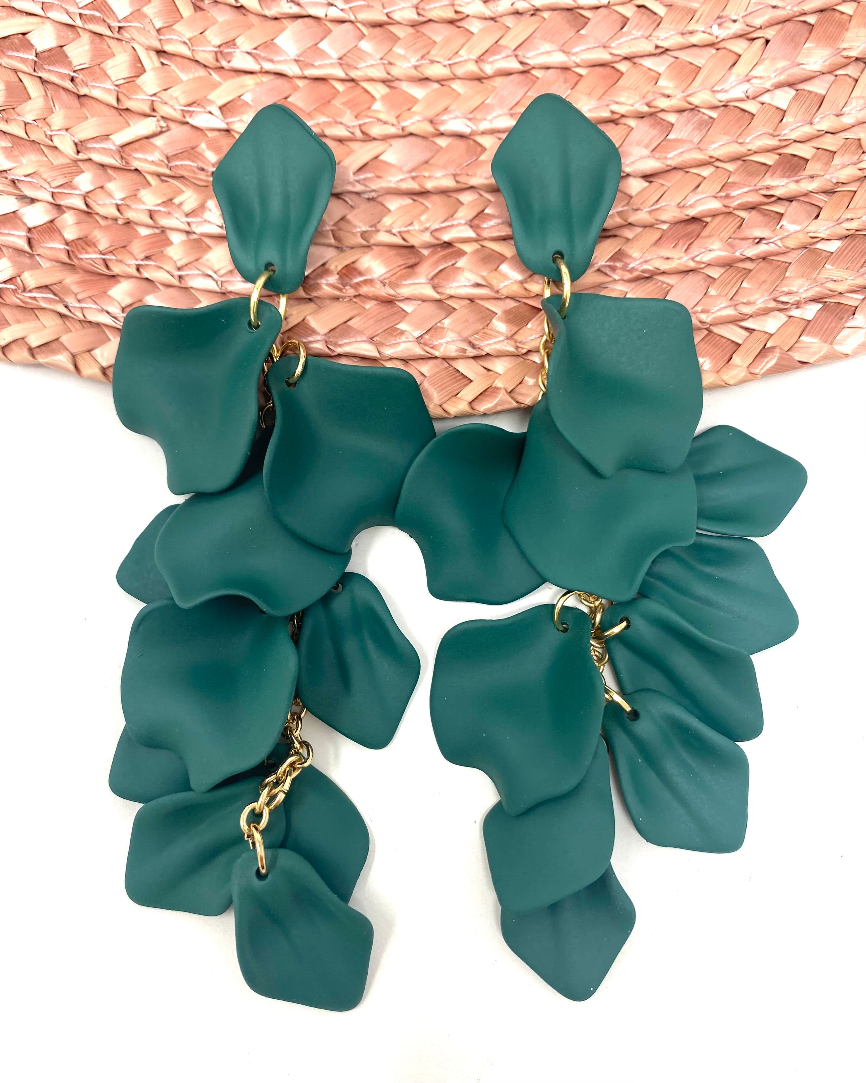 Pendientes Berta verdosos