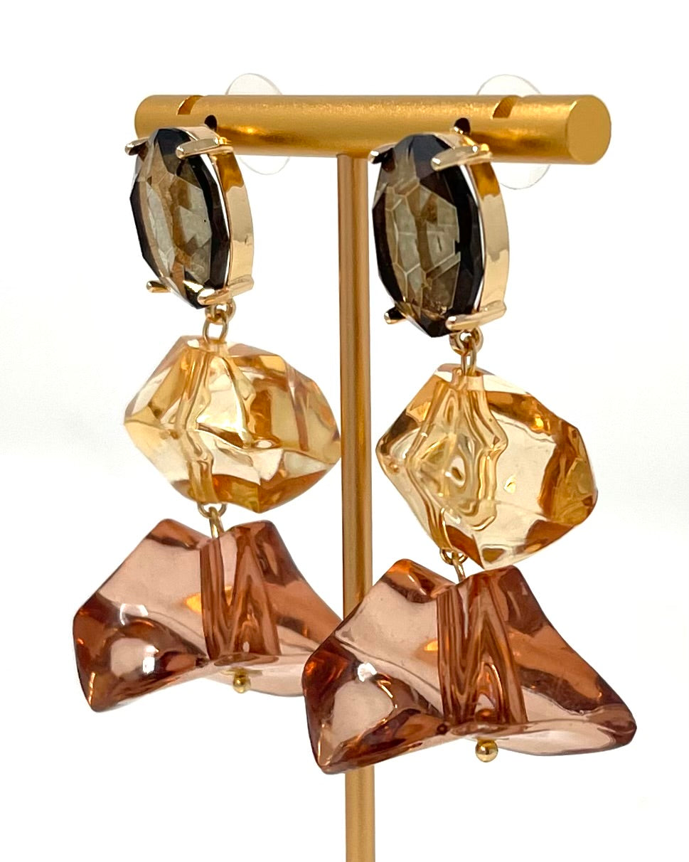 Pendientes Tessa marrón