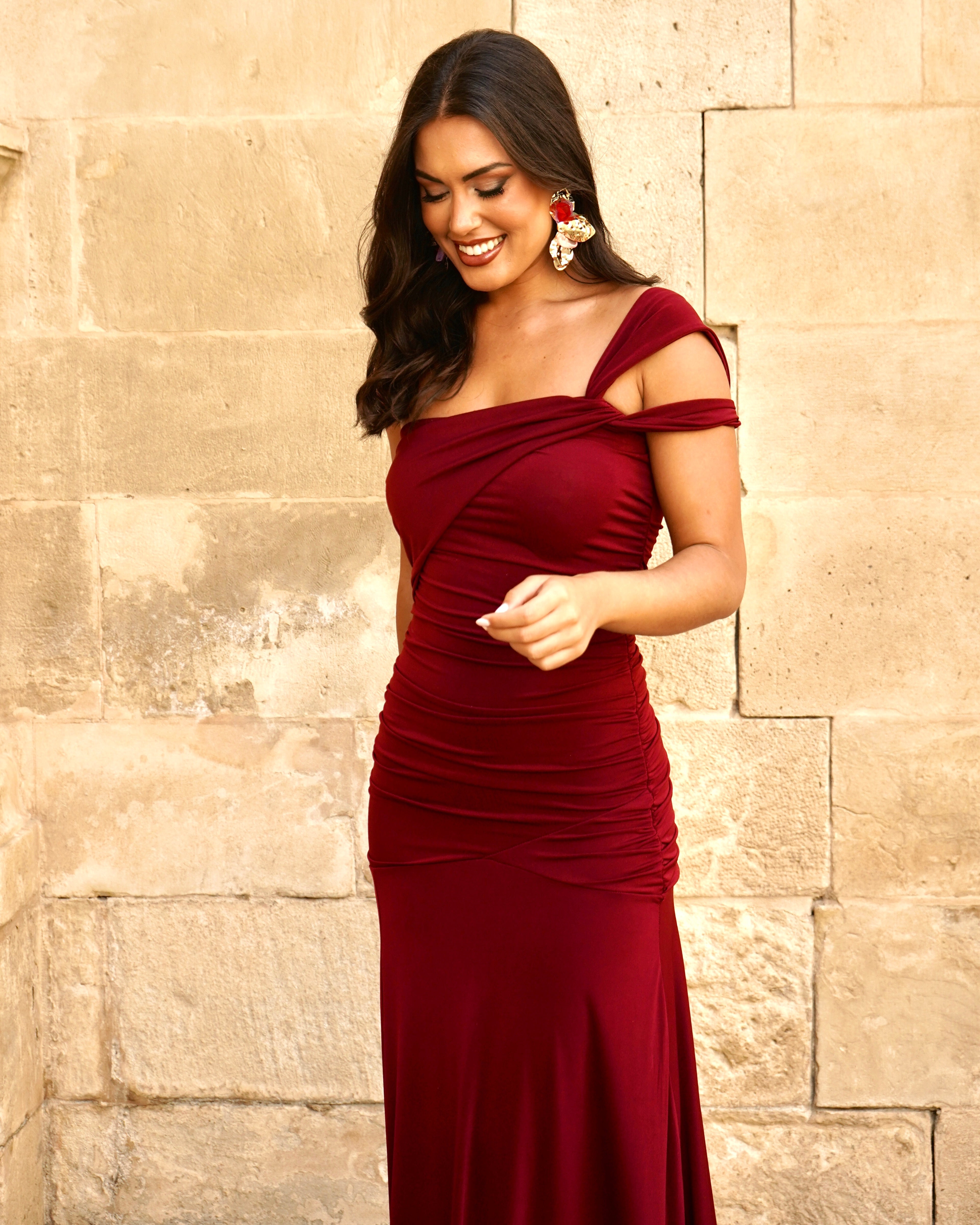Vestido Miranda Burdeos