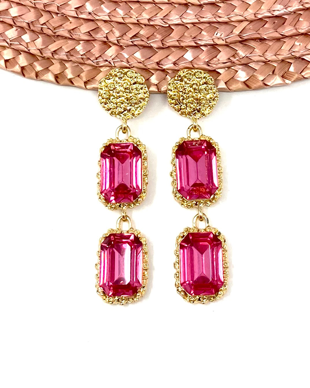 Pendientes Romeo rosas