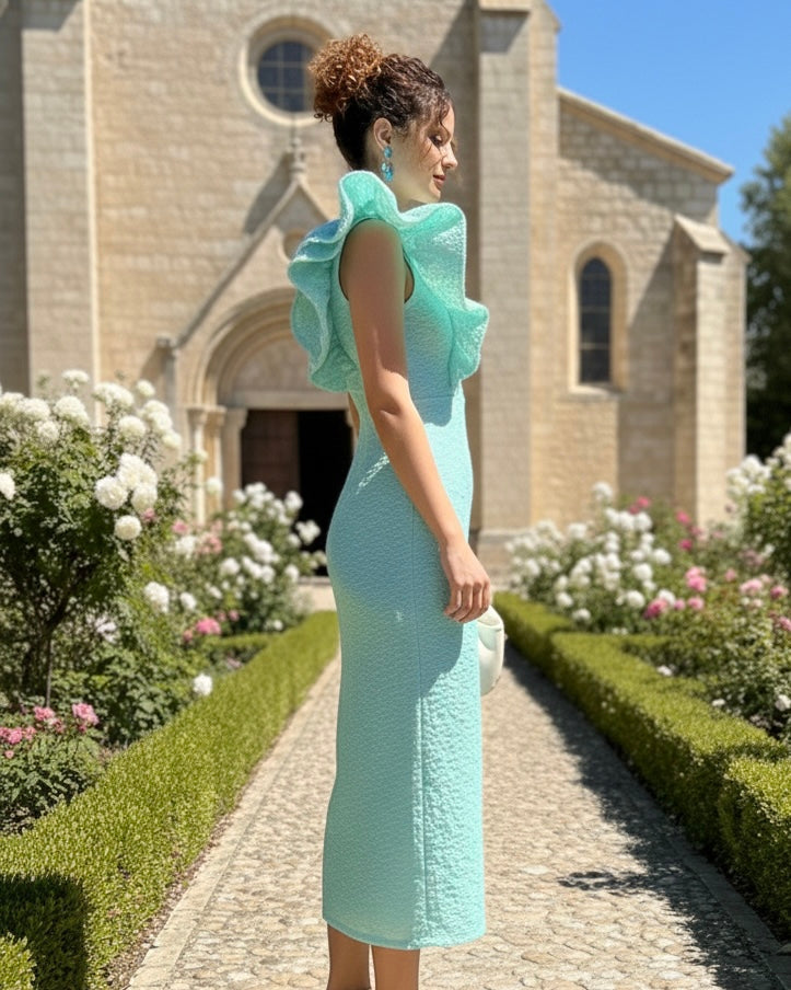 Vestido Altamira turquesa