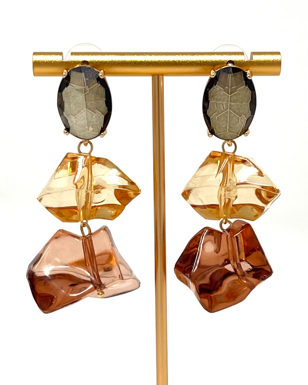 Pendientes Tessa marrón