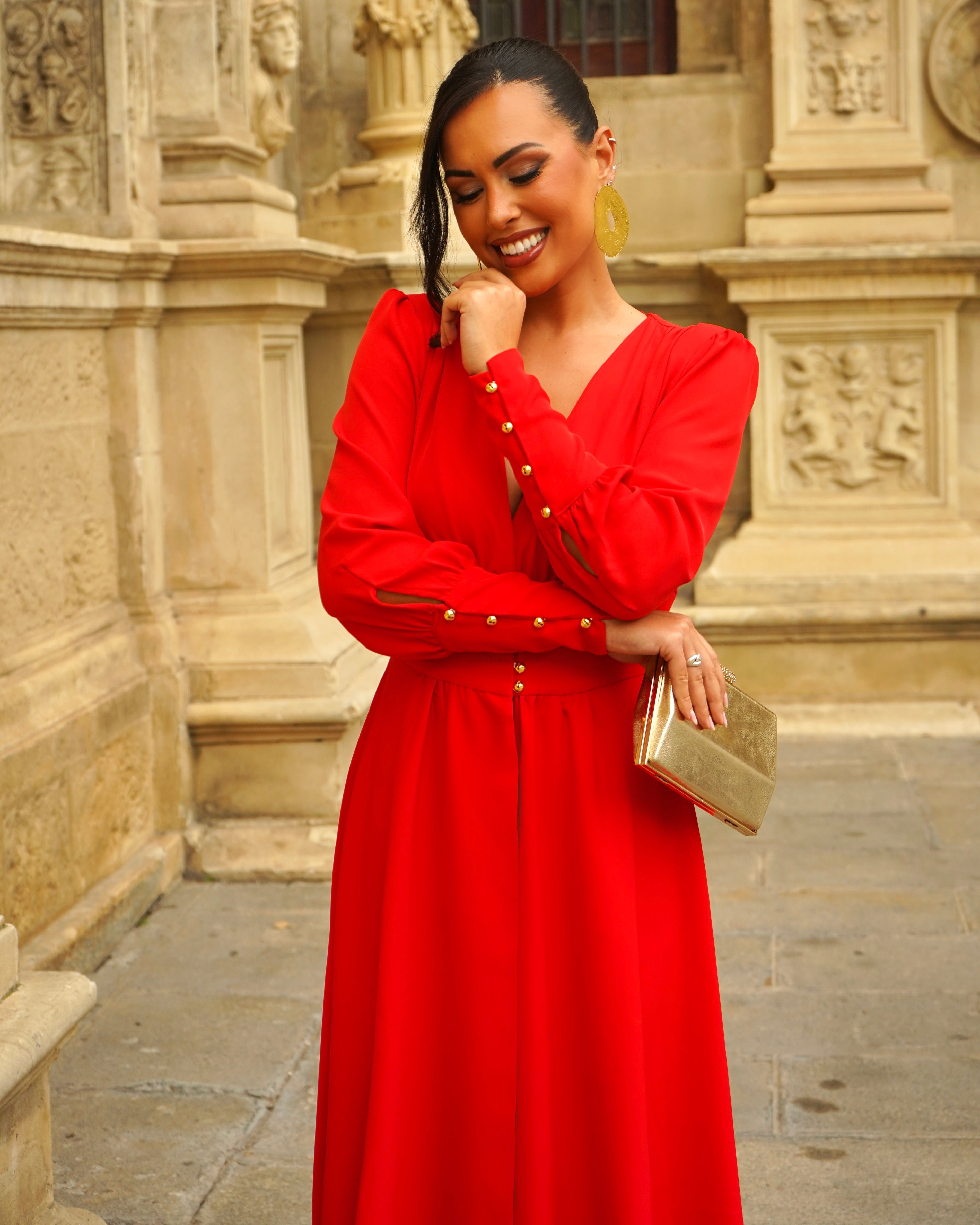 Vestido Galatea Rojo