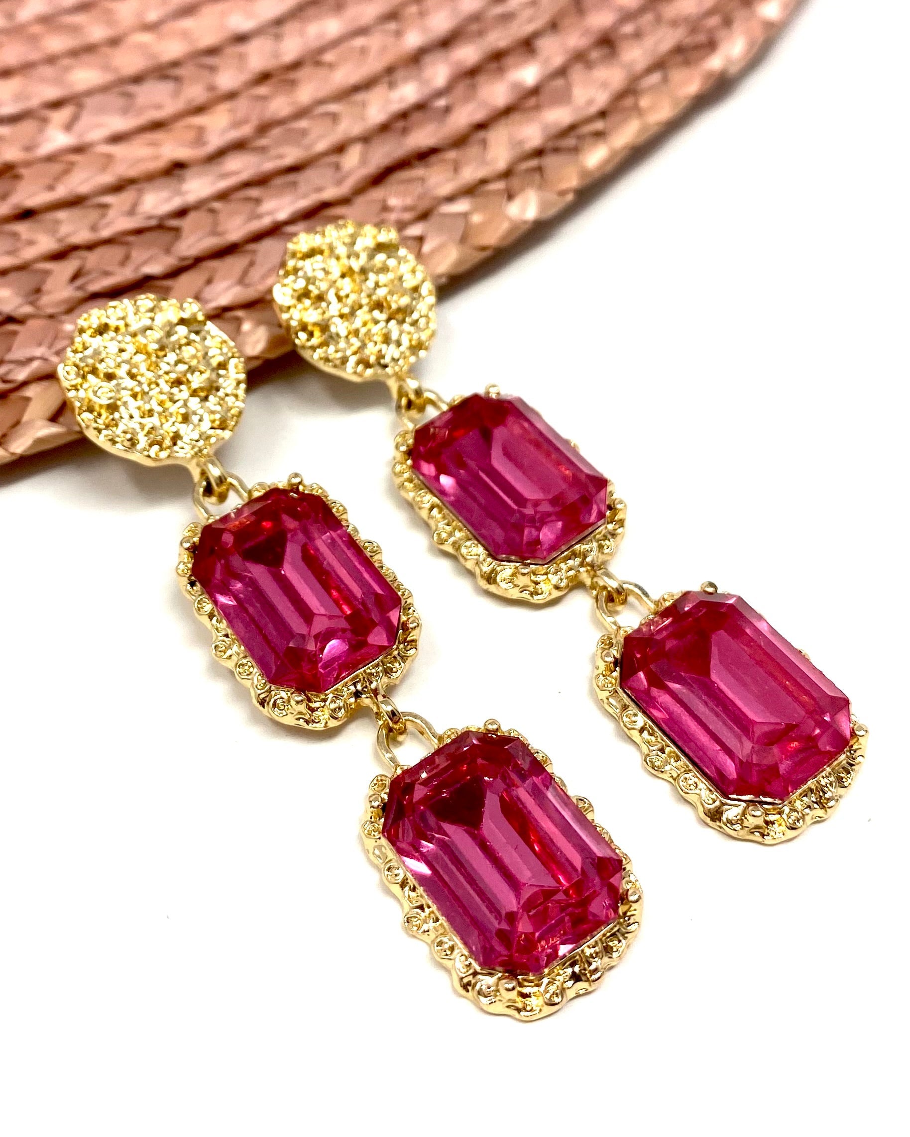 Pendientes Romeo rosas